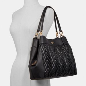 Coach Bags - Lexy Shoulder Bag With Quilting in Pink Coach Bags - Lexy Shoulder Bag With Quilting in Pink